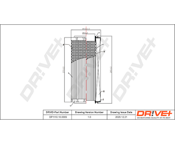 Vzduchový filtr Dr!ve+ DP1110.10.0009