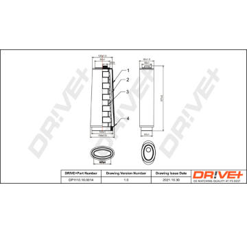 Vzduchový filtr Dr!ve+ DP1110.10.0014