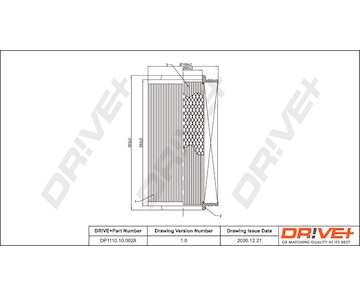 Vzduchový filtr Dr!ve+ DP1110.10.0028