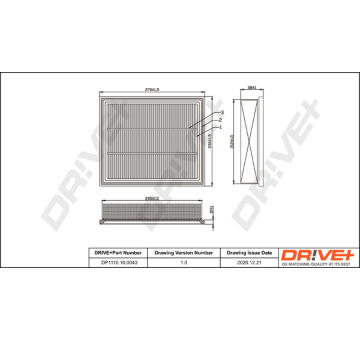 Vzduchový filtr Dr!ve+ DP1110.10.0043