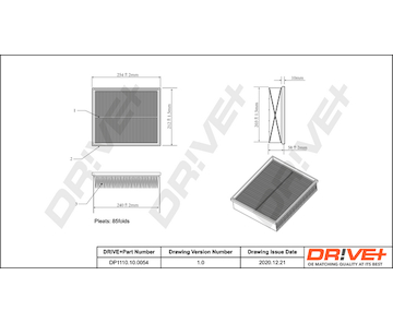 Vzduchový filtr Dr!ve+ DP1110.10.0054