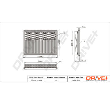 Vzduchový filtr Dr!ve+ DP1110.10.0056