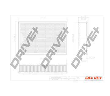 Vzduchový filtr Dr!ve+ DP1110.10.0061