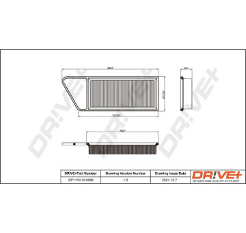 Vzduchový filtr Dr!ve+ DP1110.10.0065