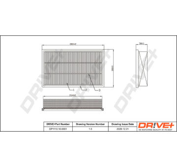 Vzduchový filtr Dr!ve+ DP1110.10.0081