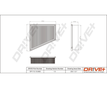 Vzduchový filtr Dr!ve+ DP1110.10.0082