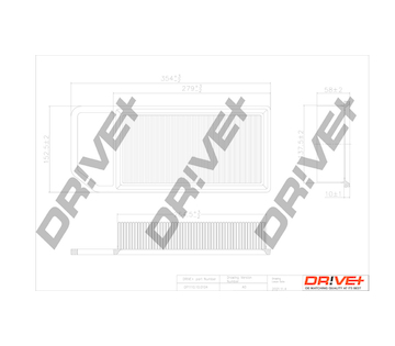 Vzduchový filtr Dr!ve+ DP1110.10.0104