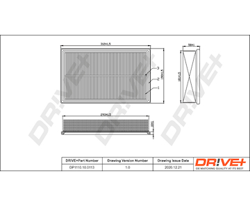 Vzduchový filtr Dr!ve+ DP1110.10.0113