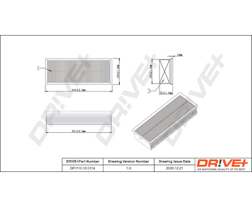 Vzduchový filtr Dr!ve+ DP1110.10.0114