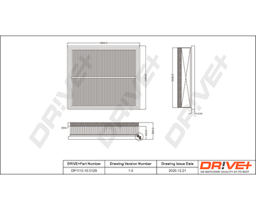 Vzduchový filtr Dr!ve+ DP1110.10.0129
