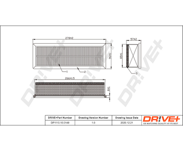 Vzduchový filtr Dr!ve+ DP1110.10.0149