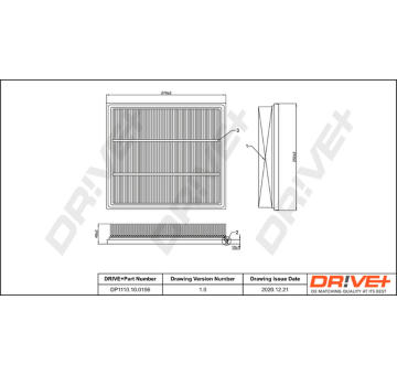 Vzduchový filtr Dr!ve+ DP1110.10.0156