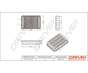 Vzduchový filtr Dr!ve+ DP1110.10.0157