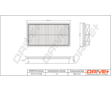 Vzduchový filtr Dr!ve+ DP1110.10.0158