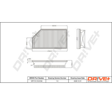 Vzduchový filtr Dr!ve+ DP1110.10.0184