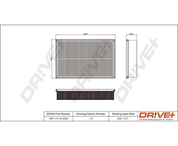 Vzduchový filtr Dr!ve+ DP1110.10.0209