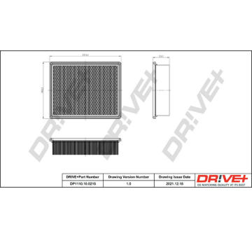 Vzduchový filtr Dr!ve+ DP1110.10.0215