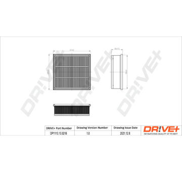 Vzduchový filtr Dr!ve+ DP1110.10.0216