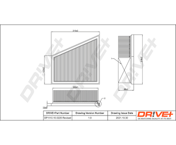 Vzduchový filtr Dr!ve+ DP1110.10.0220