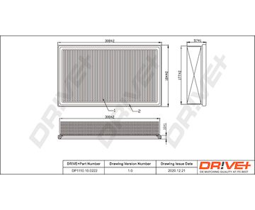 Vzduchový filtr Dr!ve+ DP1110.10.0222