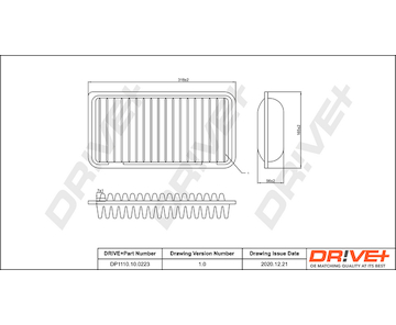 Vzduchový filtr Dr!ve+ DP1110.10.0223