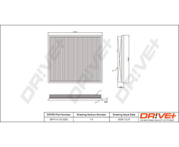 Vzduchový filtr Dr!ve+ DP1110.10.0225