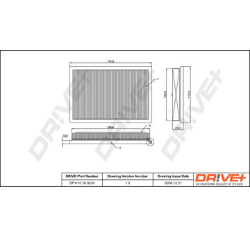 Vzduchový filtr Dr!ve+ DP1110.10.0230