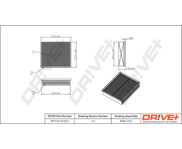 Vzduchový filtr Dr!ve+ DP1110.10.0231