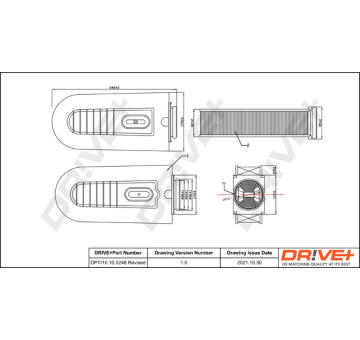 Vzduchový filtr Dr!ve+ DP1110.10.0248