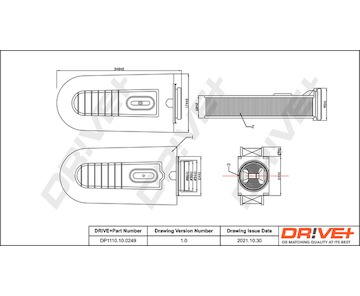 Vzduchový filtr Dr!ve+ DP1110.10.0249