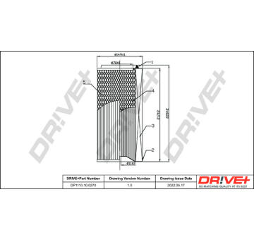Vzduchový filtr Dr!ve+ DP1110.10.0270