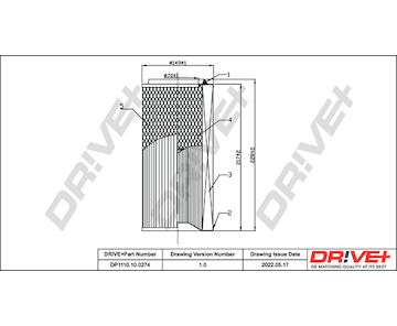 Vzduchový filtr Dr!ve+ DP1110.10.0274