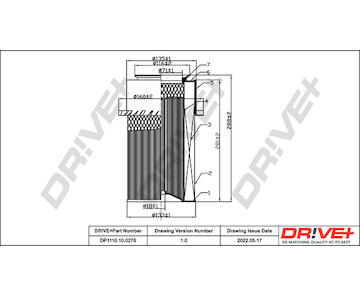 Vzduchový filtr Dr!ve+ DP1110.10.0276