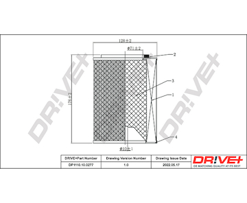 Vzduchový filtr Dr!ve+ DP1110.10.0277