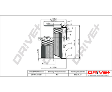 Vzduchový filtr Dr!ve+ DP1110.10.0284