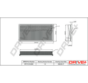 Vzduchový filtr Dr!ve+ DP1110.10.0292