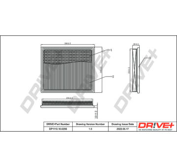 Vzduchový filtr Dr!ve+ DP1110.10.0296