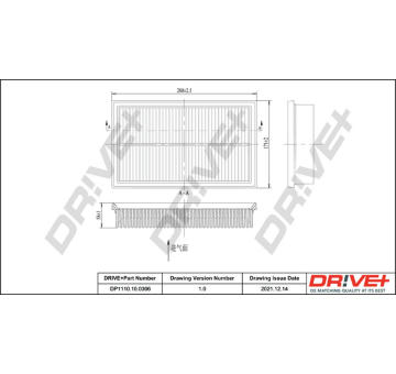 Vzduchový filtr Dr!ve+ DP1110.10.0306