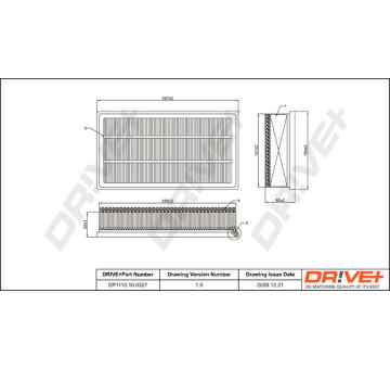 Vzduchový filtr Dr!ve+ DP1110.10.0327