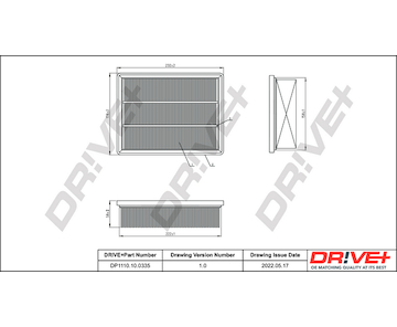 Vzduchový filtr Dr!ve+ DP1110.10.0335