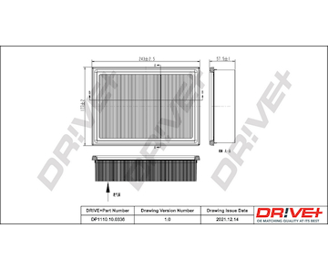 Vzduchový filtr Dr!ve+ DP1110.10.0336