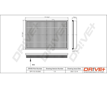 Vzduchový filtr Dr!ve+ DP1110.10.0342