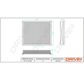 Vzduchový filtr Dr!ve+ DP1110.10.0369