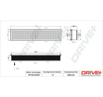 Vzduchový filtr Dr!ve+ DP1110.10.0379