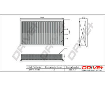 Vzduchový filtr Dr!ve+ DP1110.10.0381