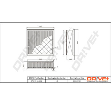 Vzduchový filtr Dr!ve+ DP1110.10.0392