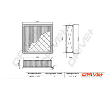 Vzduchový filtr Dr!ve+ DP1110.10.0393