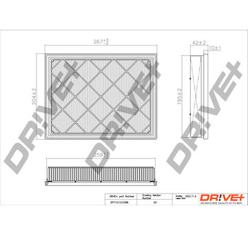 Vzduchový filtr Dr!ve+ DP1110.10.0396