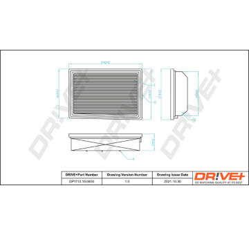 Vzduchový filtr Dr!ve+ DP1110.10.0400