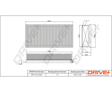 Vzduchový filtr Dr!ve+ DP1110.10.0421